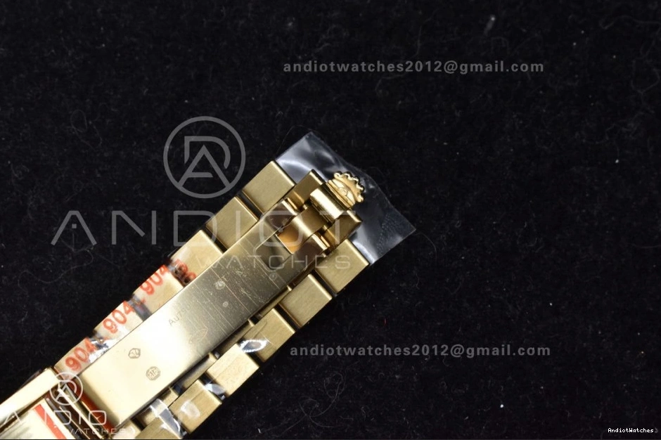 GMF 904L Diamond A3255 Gain YG 723 DayDate President On Weight GoAnywhere Markers Gold Dial Steel 40 V Bracelet 1021